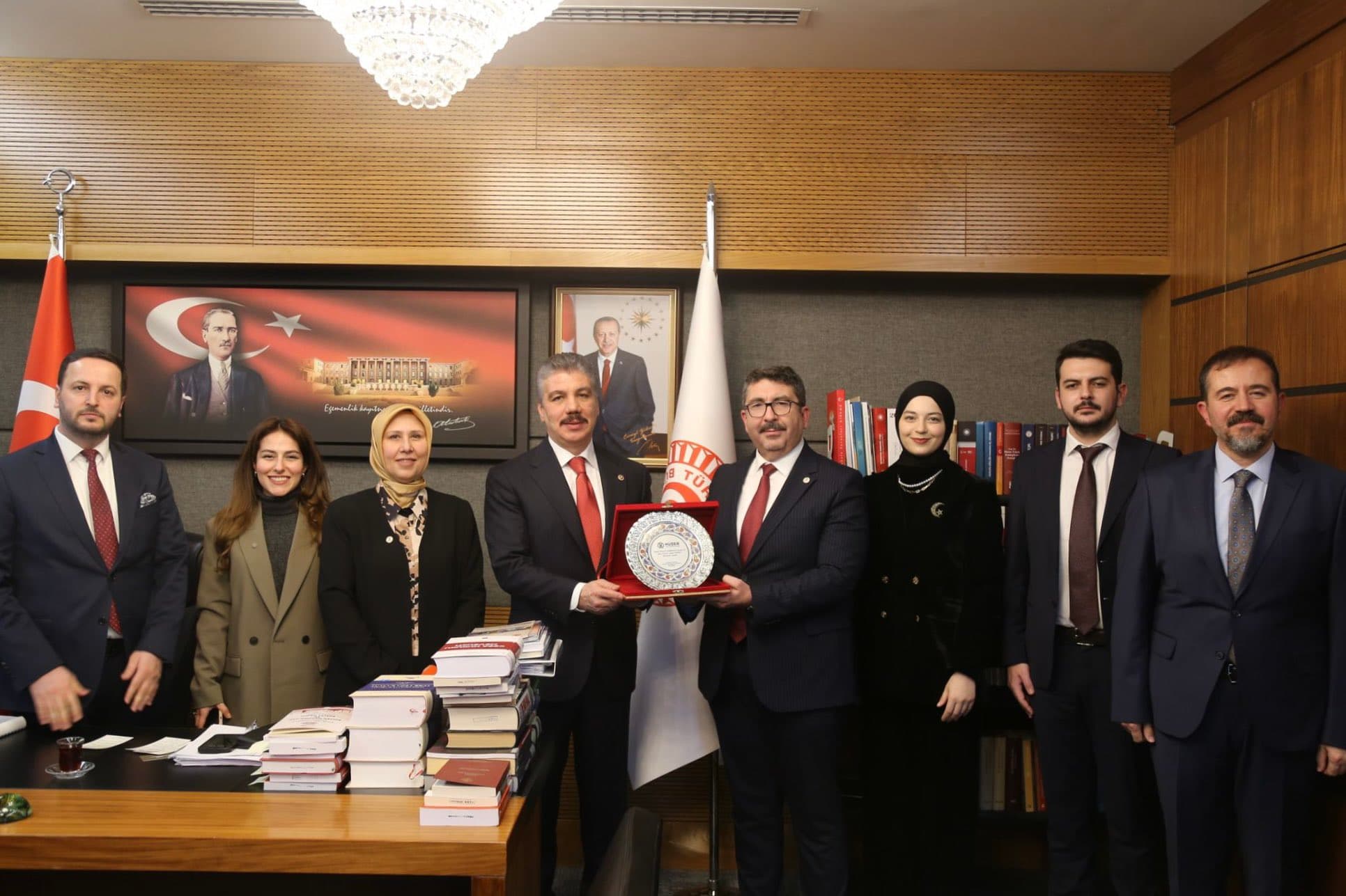 TBMM Adalet Komisyonu Başkanı meslektaşımız Prof. Dr. Cüneyt Yüksel’i Ziyaret