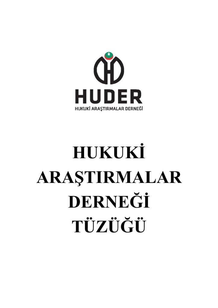 HUDER Yeni Tüzüğü ilk sayfa önizlemesi